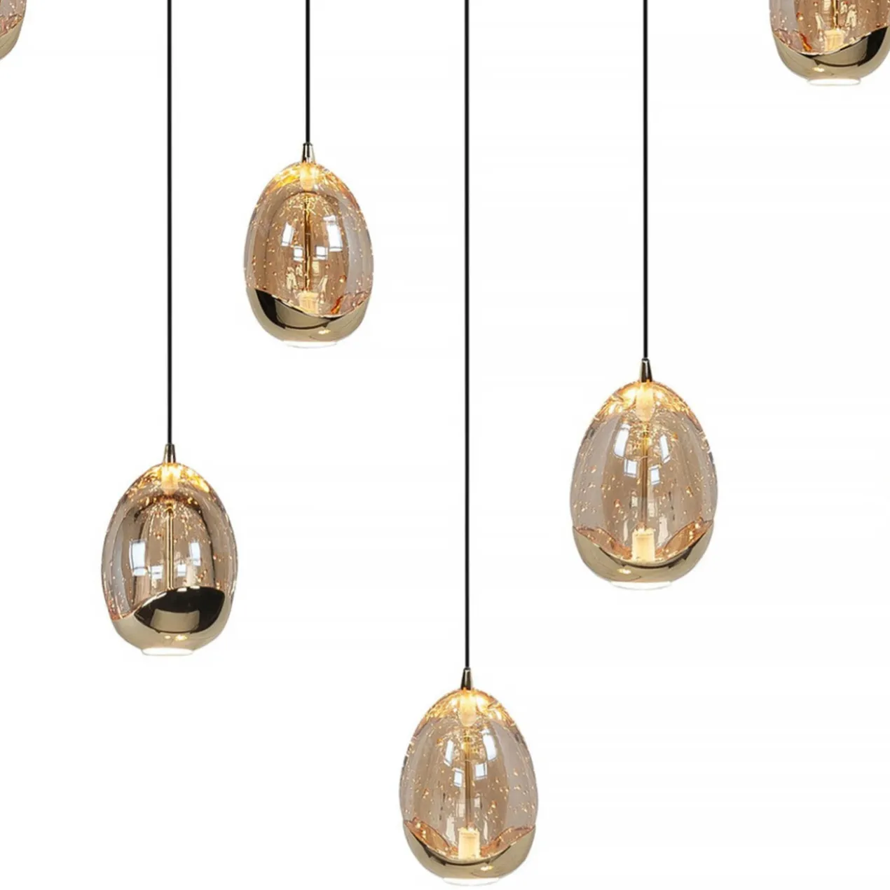 GOLDEN EGG OVAAL 8-LICHTS ZWART