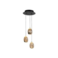 GOLDEN EGG ROND 3-LICHTS ZWART
