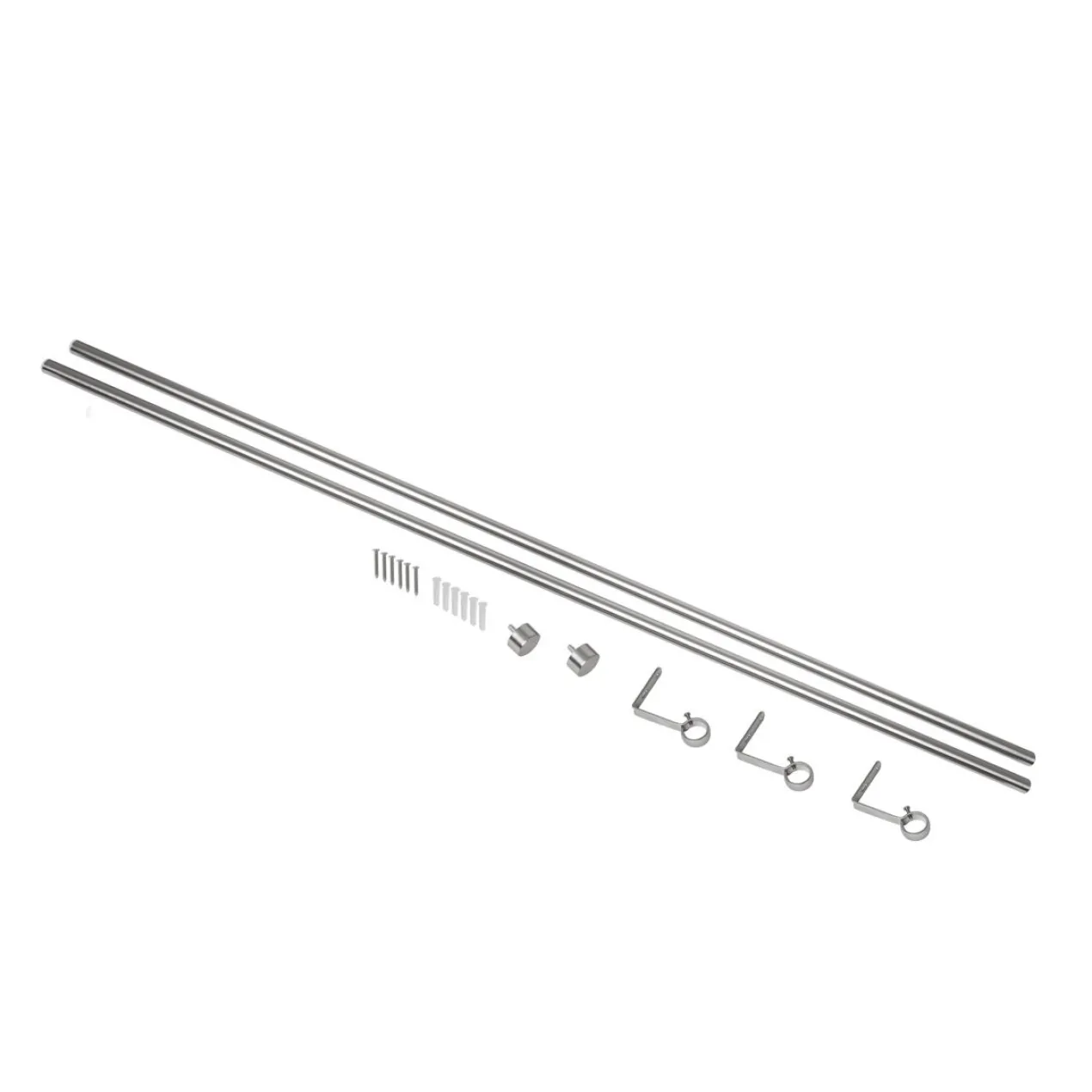 Gordijnroede Cappa Single nikkel 91-183 cm