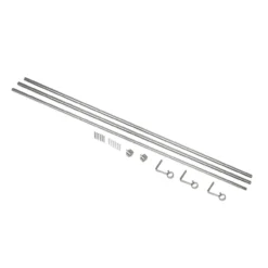 Gordijnroede Cappa Single nikkel Ø1,9 cm 183-366 cm