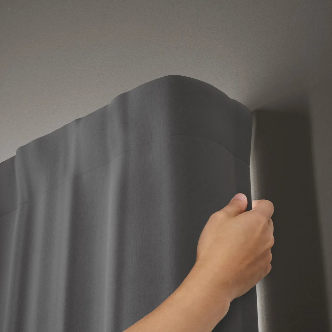 Gordijnroede Twilight Double zwart 76 tot 213 cm