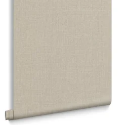 Graham & Brown - Vliesbehang - Linen Beige - 10mx52cm