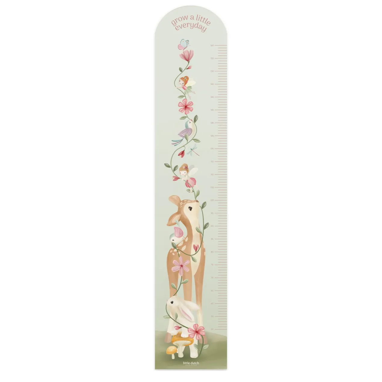 Groeimeter muursticker Fairy Garden