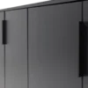 Gunnar dressoir 200 cm grenen matzwart [fsc]