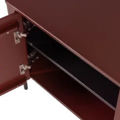 Gunnar tv meubel 154 cm grenen bordeauxrood [fsc]