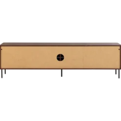 Gunnar tv meubel 200 cm grenen bordeauxrood [fsc]