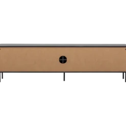 Gunnar tv meubel 200 cm grenen matzwart [fsc]