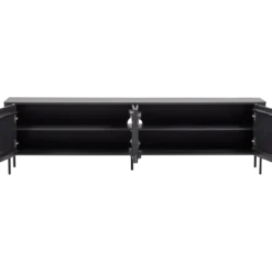 Gunnar tv meubel 200 cm grenen matzwart [fsc]