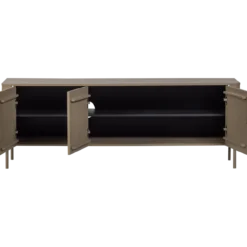 Gunnar tv meubel 154 cm grenen mud [fsc]
