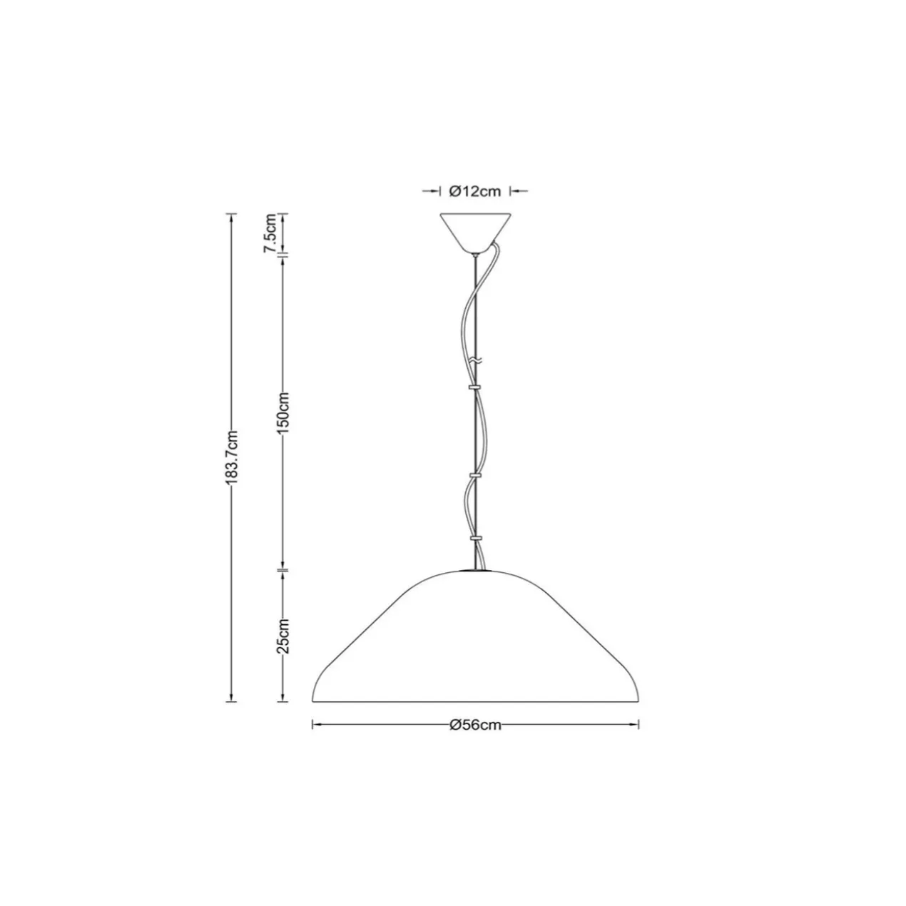 Hanglamp Andres Ø56 cm taupe