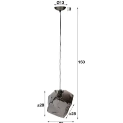 Hanglamp Barnsley Chroom