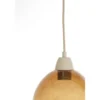 Hanglamp Bisho 3 sand/amberglas
