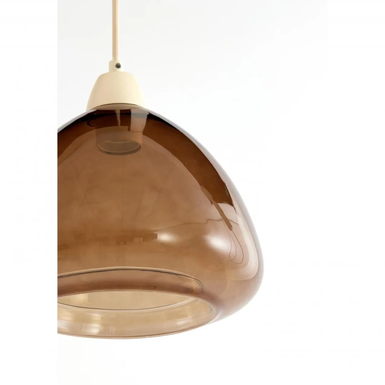 Hanglamp Bisho 3 sand/amberglas