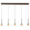 Hanglamp Calina 5-lichts koffie