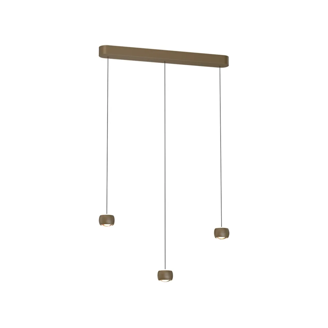 Hanglamp Cosmo balk 3-lichts brons-goud