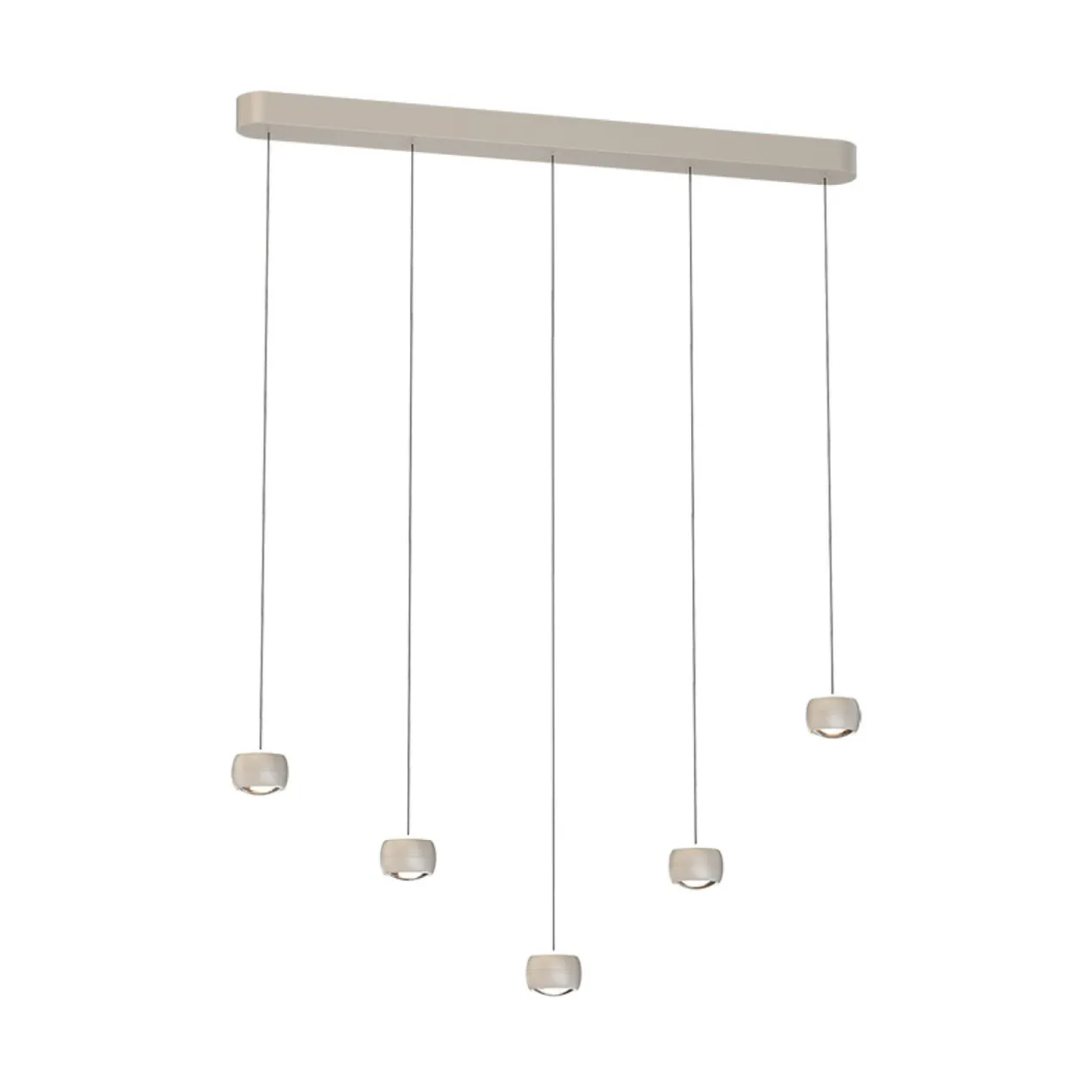 Hanglamp Cosmo balk 5-lichts creme