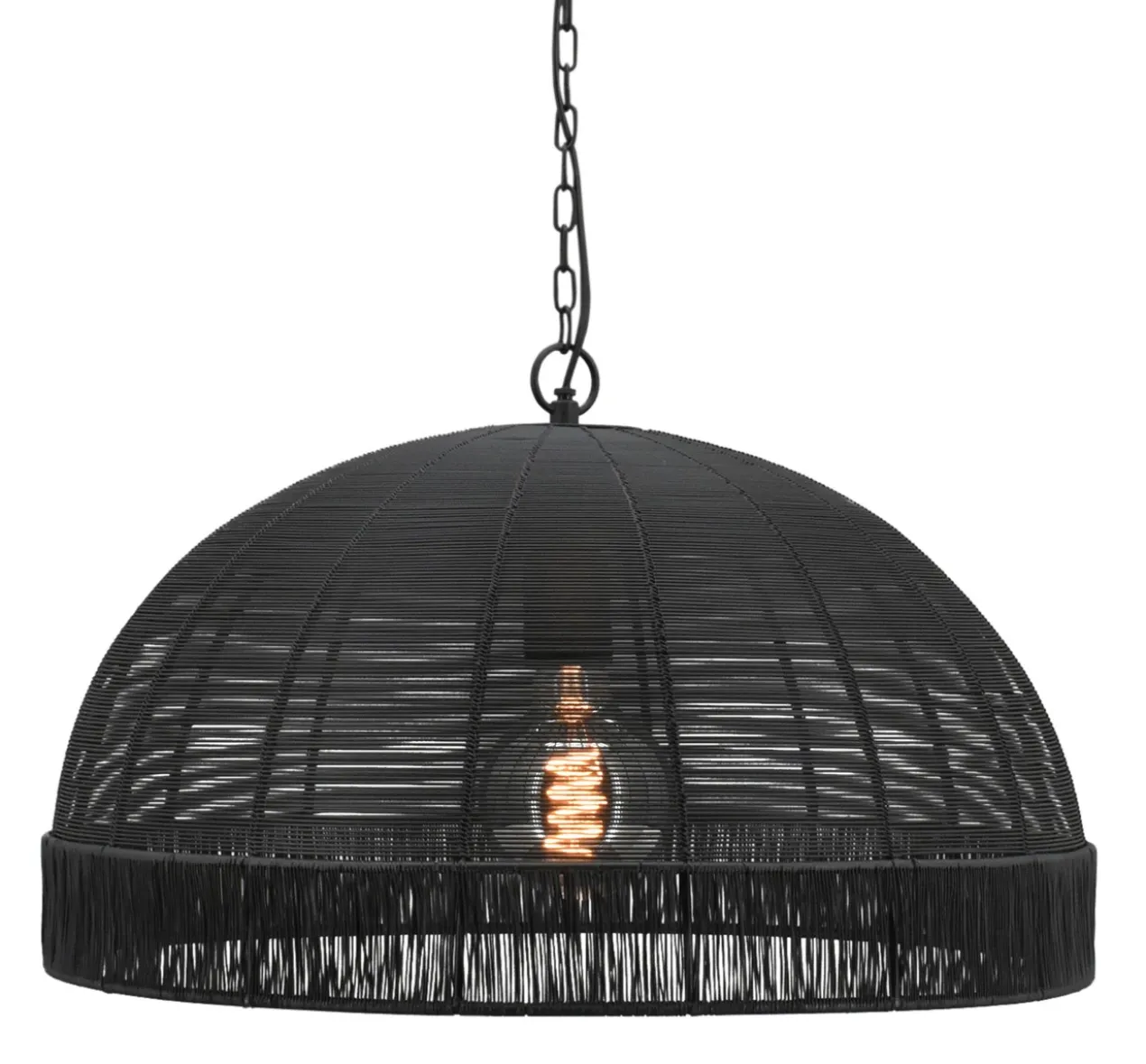 Hanglamp Daisy small black - Ø 50 cm, H 30cm