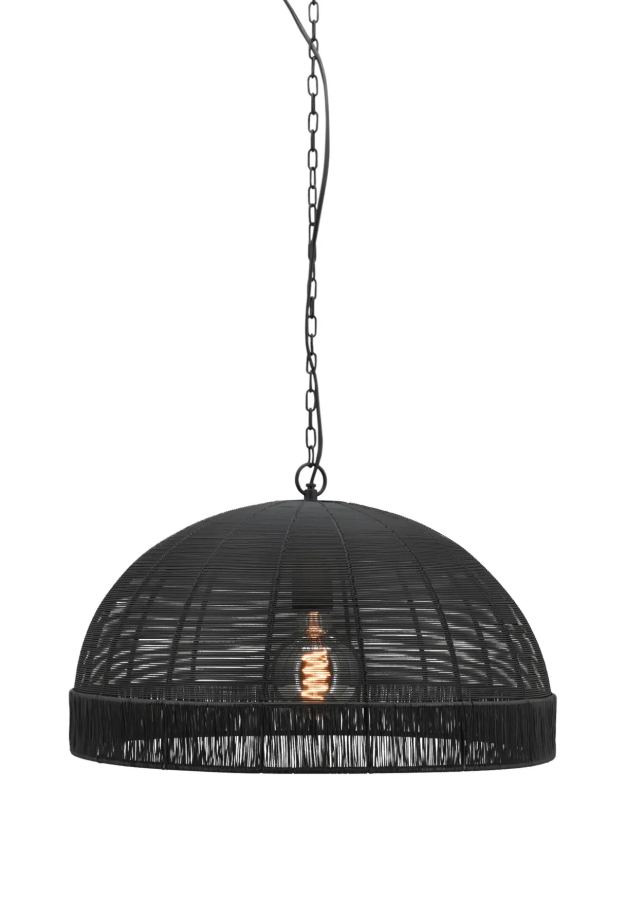Hanglamp Daisy small black - Ø 50 cm, H 30cm