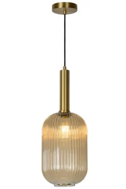Hanglamp Danique Ø20 cm amber/messing