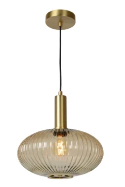 Hanglamp Danique Ø30 cm amber/messing