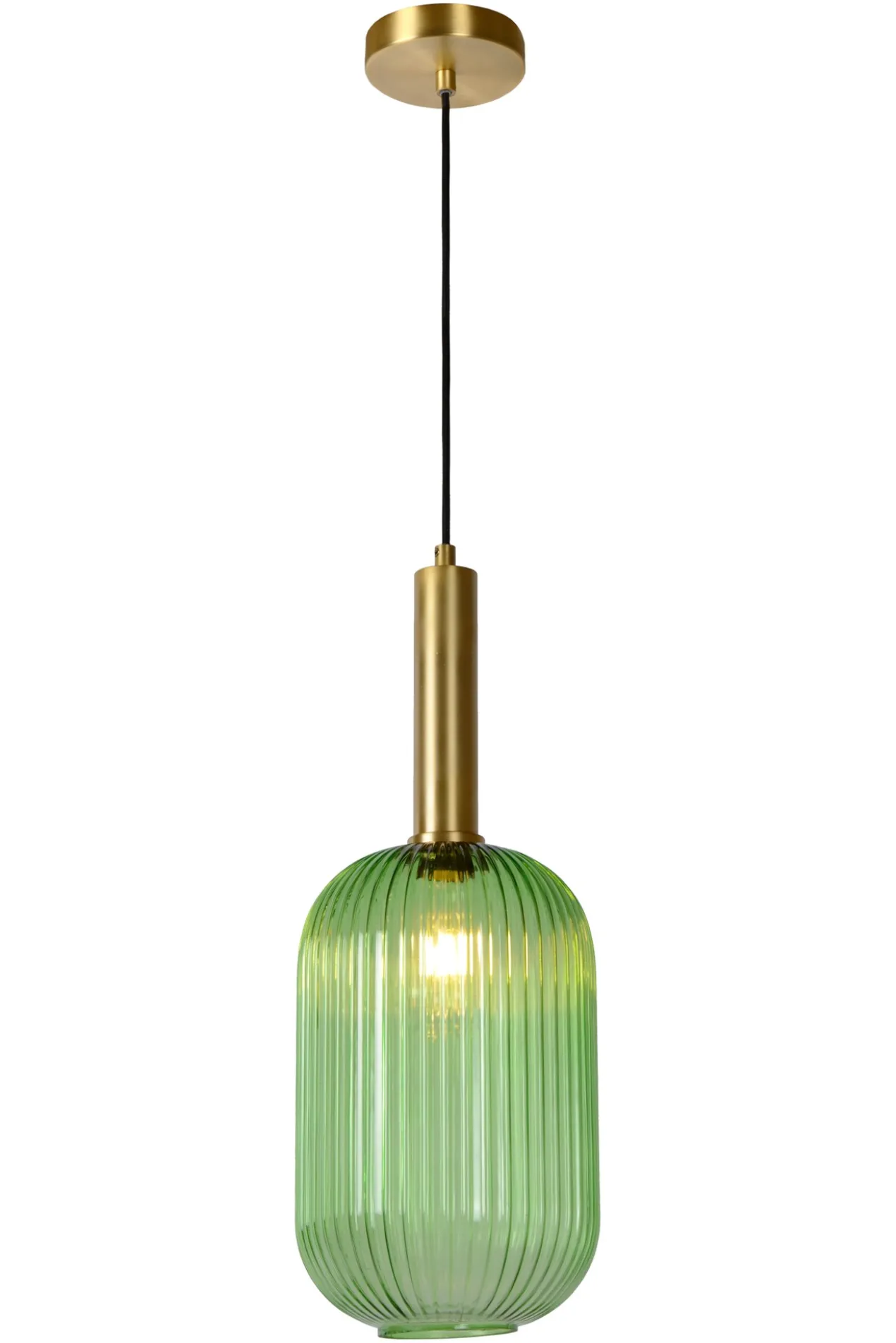Hanglamp Danique Ø20 cm groen/messing