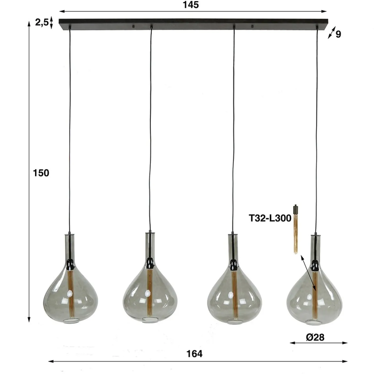 Hanglamp Decanter