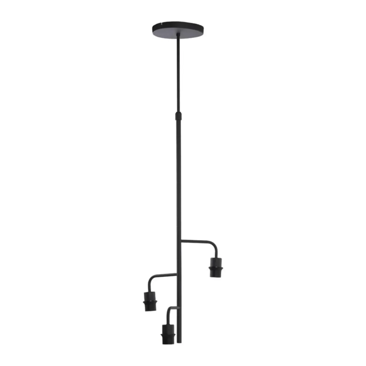 Hanglamp Edisa 3L mat zwart