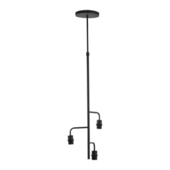 Hanglamp Edisa 3L mat zwart