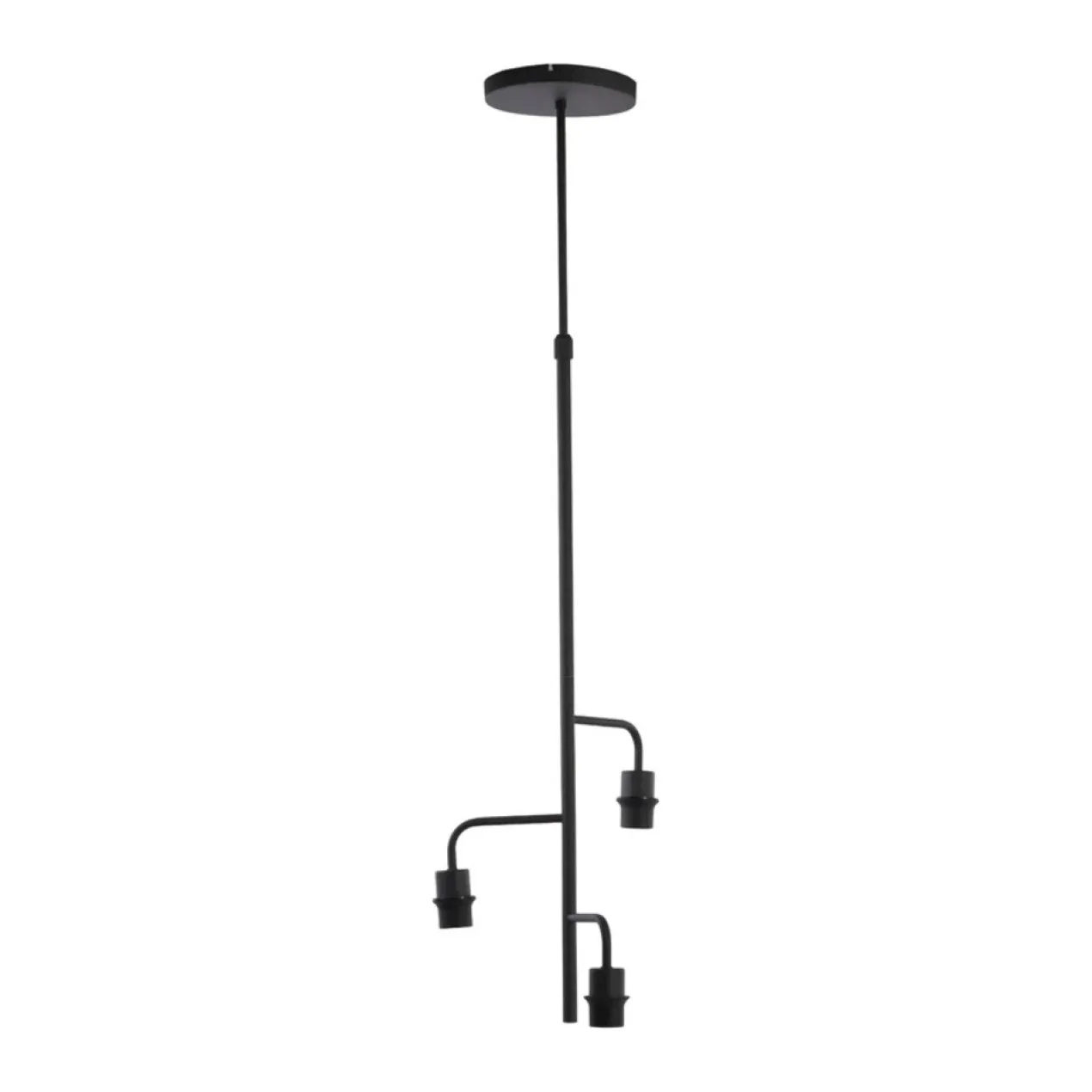 Hanglamp Edisa 3L mat zwart