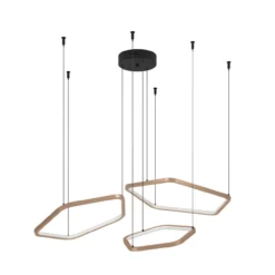 Hanglamp Estrella 3-lichts brons