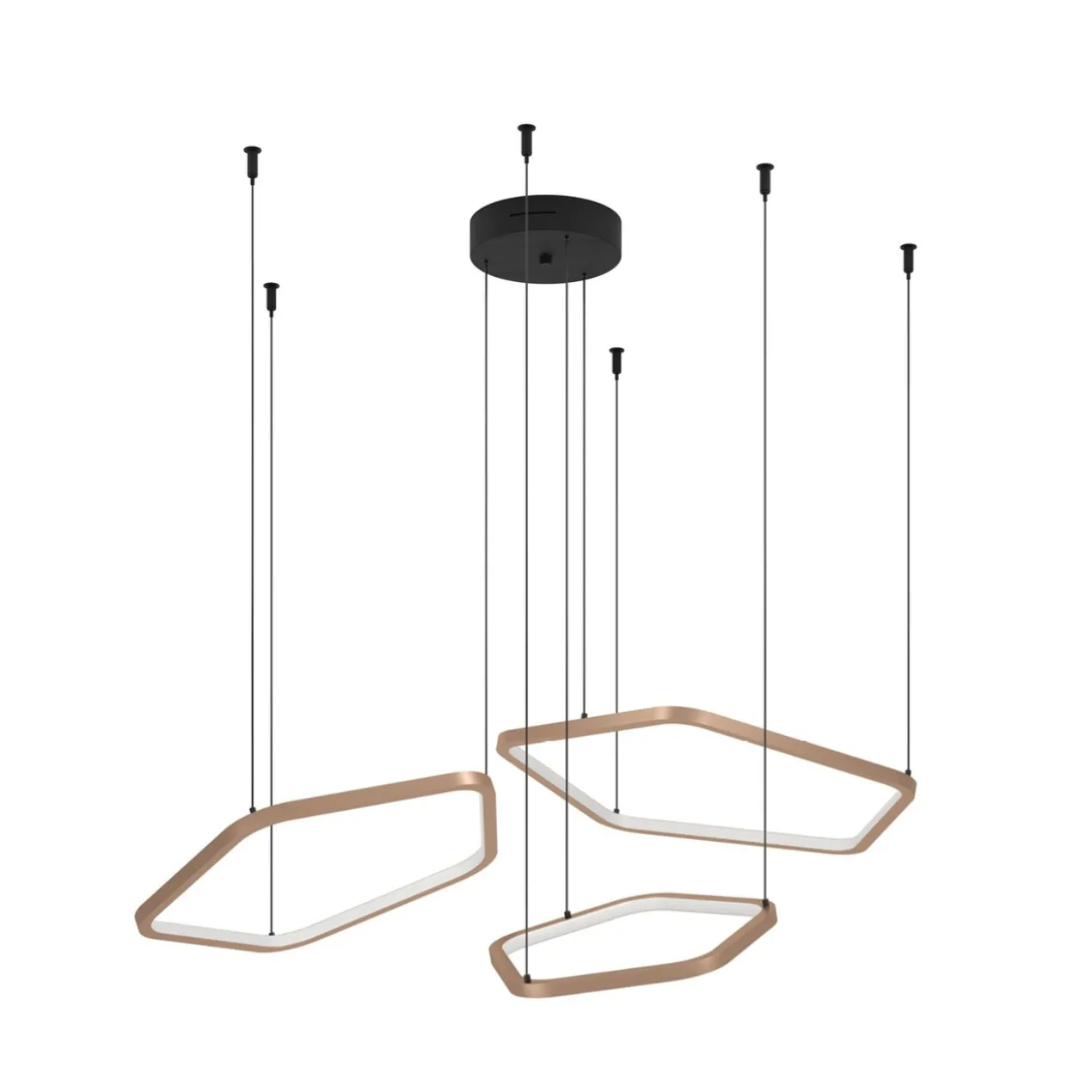 Hanglamp Estrella 3-lichts brons