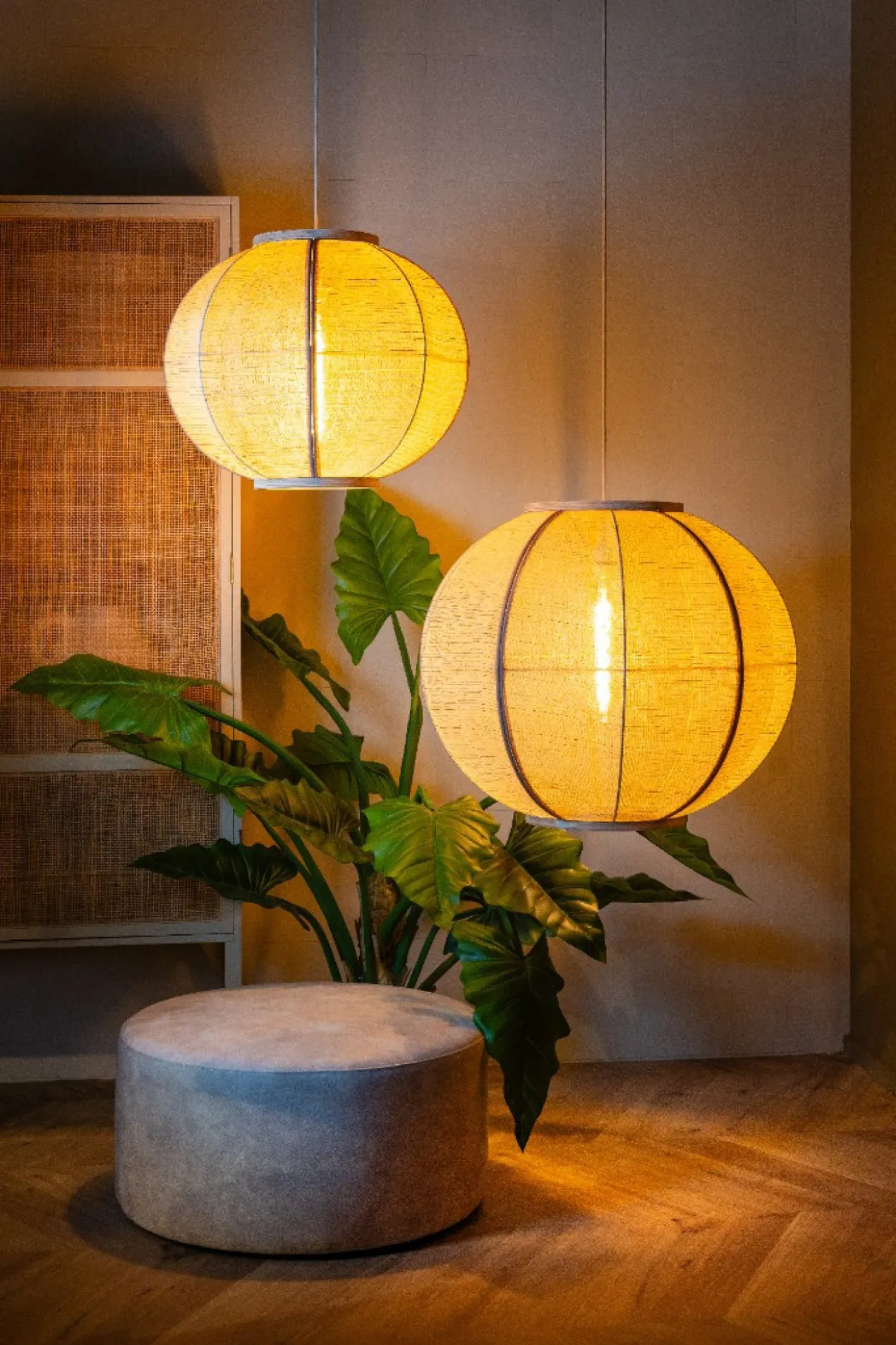 Hanglamp Fabric naturel Ø58 cm