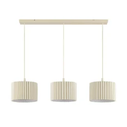 Hanglamp Ferry 3-lichts balk beige