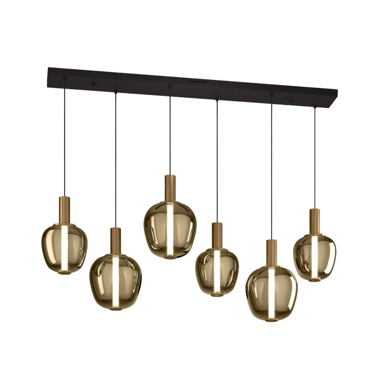 Hanglamp Fruitera 6-lichts goud