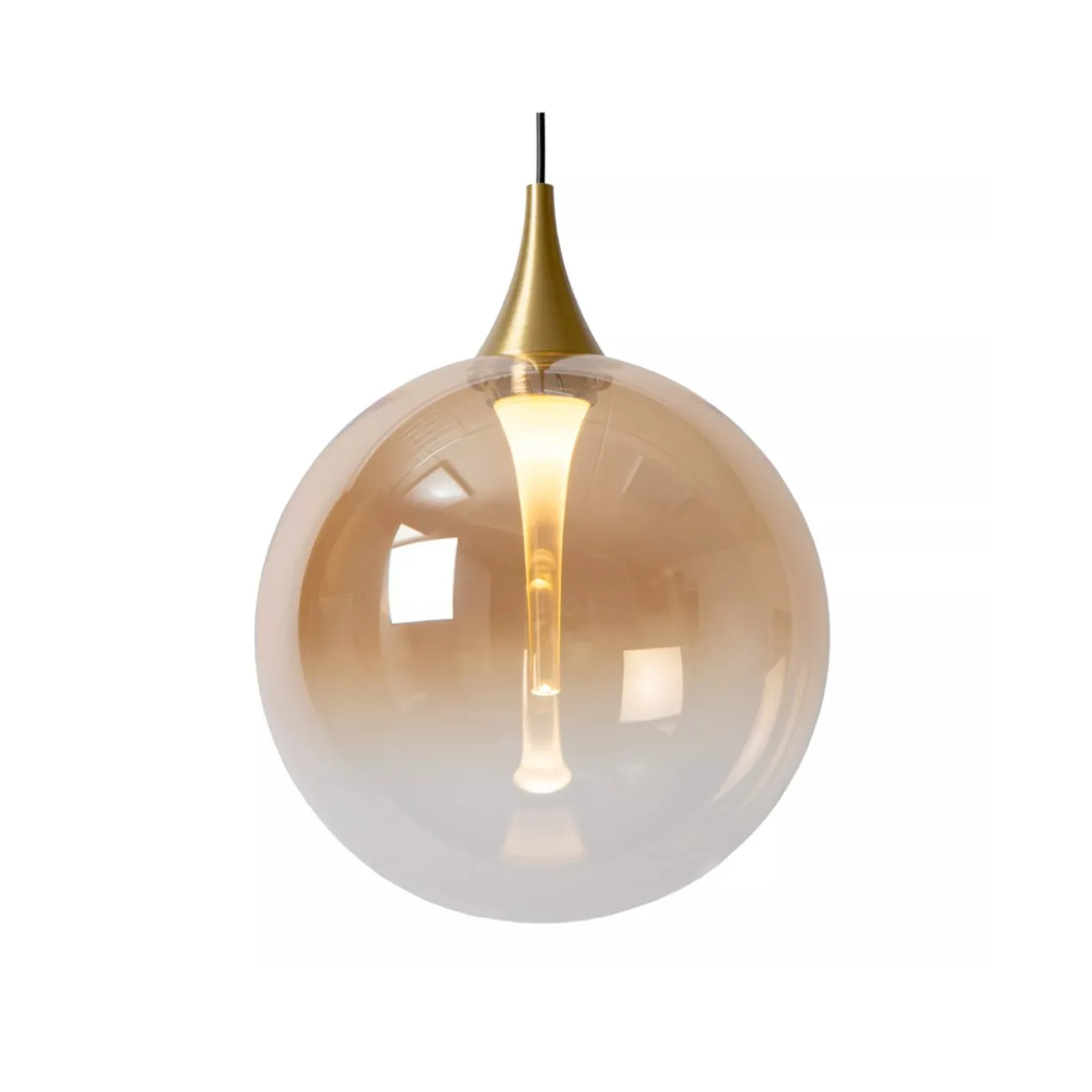 Hanglamp Gisela 12-lichts rond amber