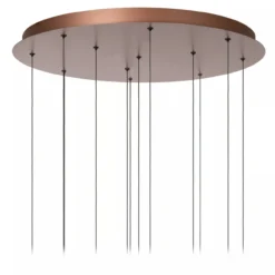 Hanglamp Jasmine rond 12-lichts koper