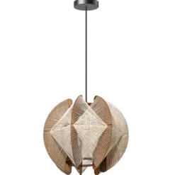 Hanglamp Jessica touw Ø40 cm walnoot