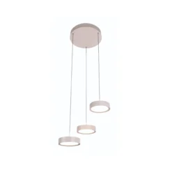 Hanglamp Karel 3-lichts rond creme