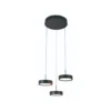 Hanglamp Karel 3-lichts rond zwart