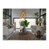 Hanglamp Mezza 10 bruin glas