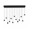 Hanglamp Montana balk cct 13-lichts koffie
