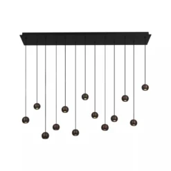 Hanglamp Montana balk cct 13-lichts koffie