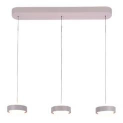 Hanglamp Puleggia balk 3-lichts creme