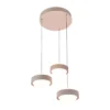 Hanglamp Puleggia rond 3-lichts creme