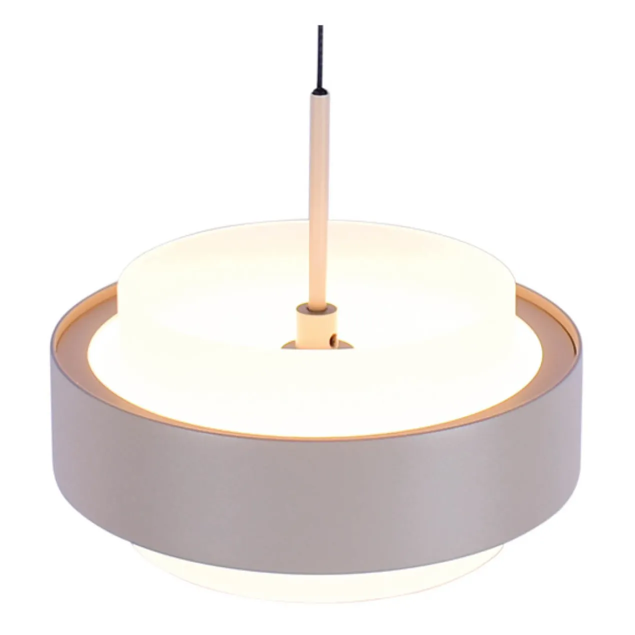 Hanglamp Puleggia rond 3-lichts creme