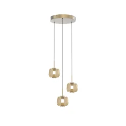 Hanglamp Rosa 3-lichts rond rosé-goud