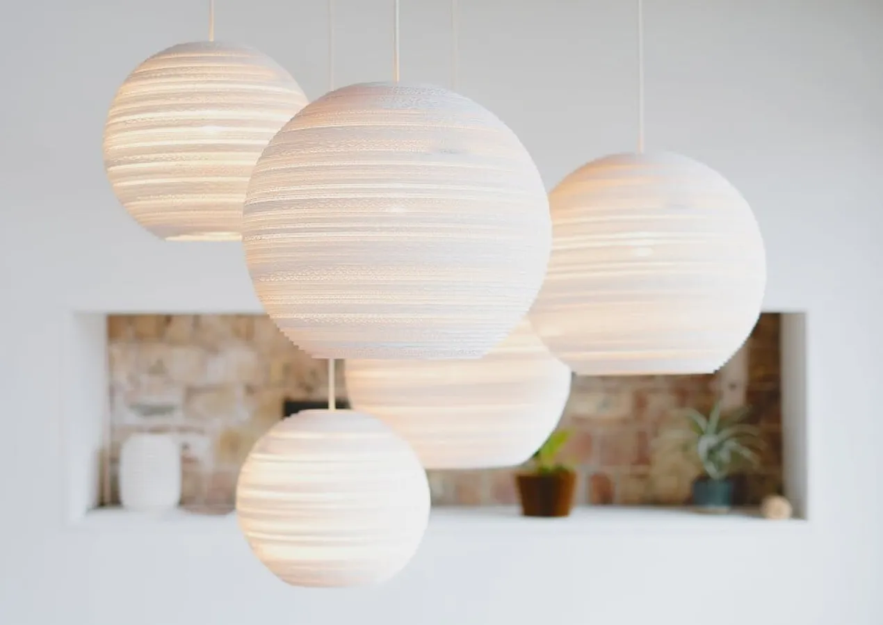 Hanglamp Scraplight Moon32 blonde