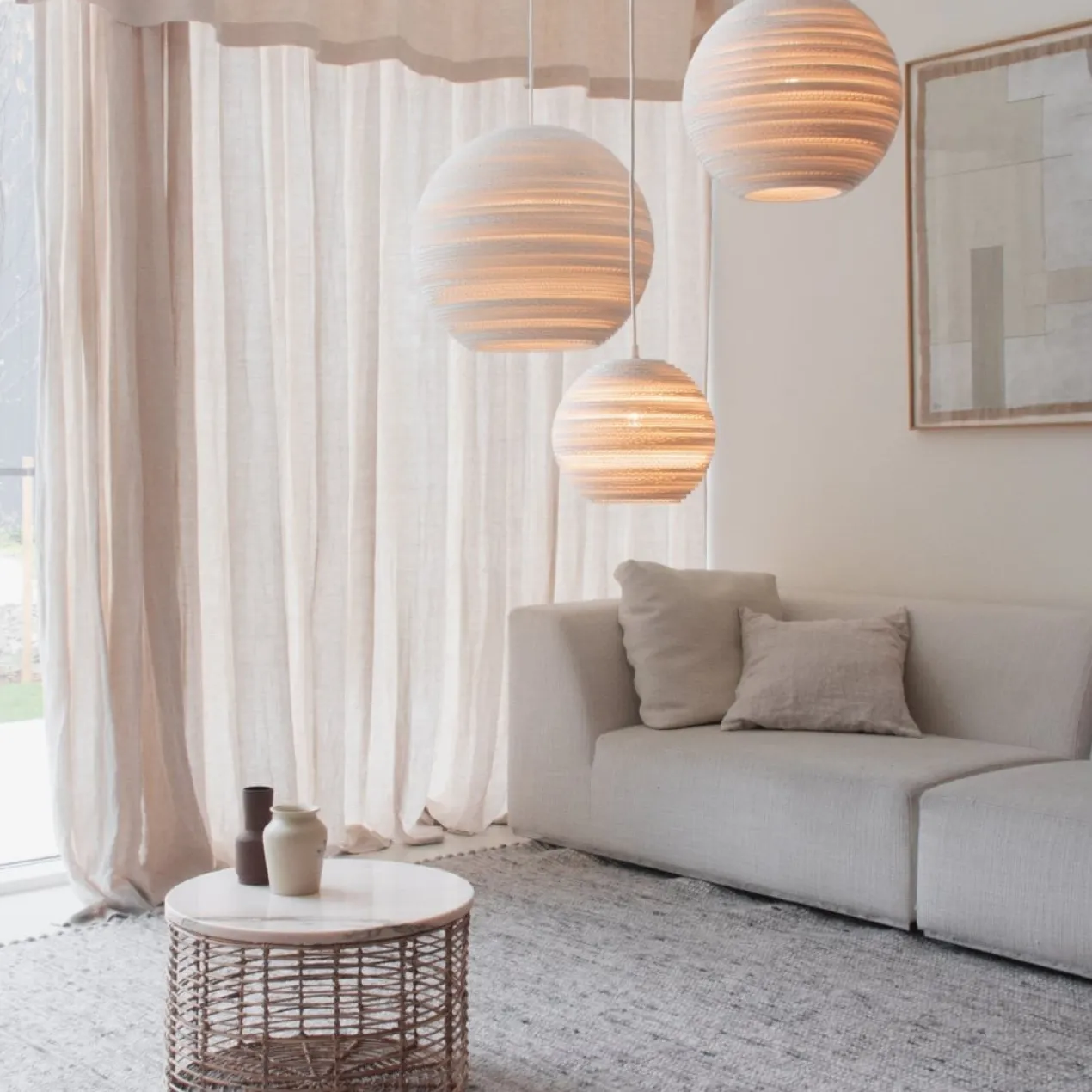 Hanglamp Scraplight Moon10 white
