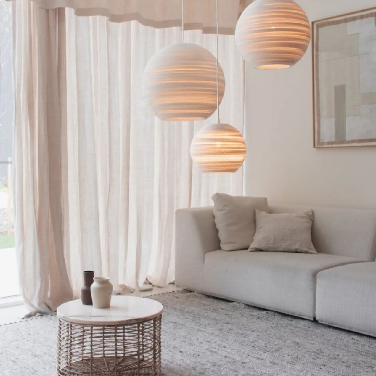 Hanglamp Scraplight Moon14 white