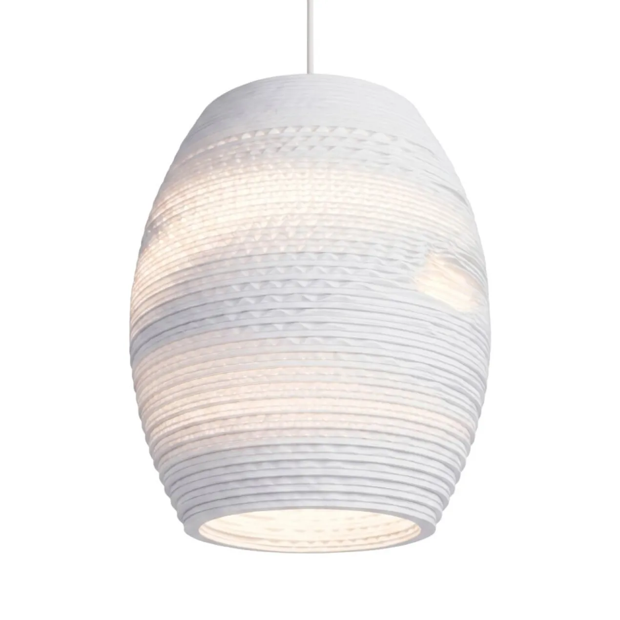 Hanglamp Scraplight Oliv white